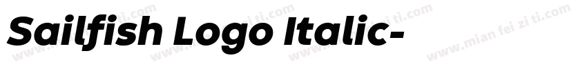 Sailfish Logo Italic字体转换